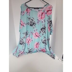 Glity Girlz Size XL Blouse With Open Arm Sleeves